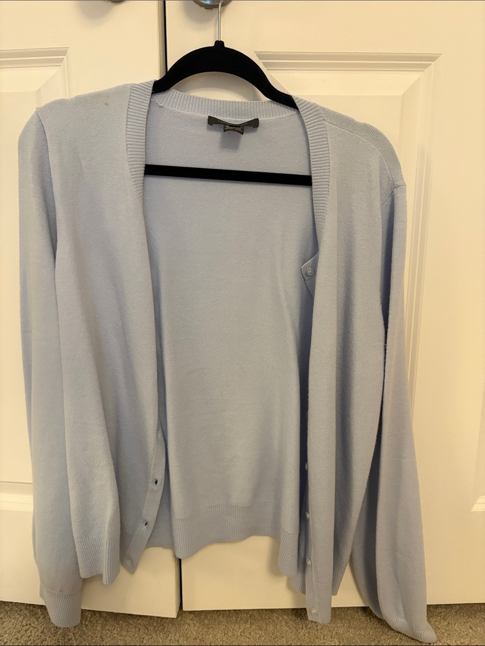 French Connection Light Blue Open-Front Cardigan